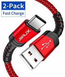 USB Type C Cable 3A Fast Charging Jsaux 2-PACK 3.3FT+10FT Usb-a To Usb-c Charge Braided Cord Compatible With Samsung Galaxy S10 S10E S9 S8 Plus