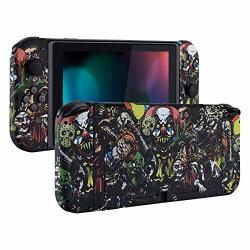 Extremerate Soft Touch Grip Scary Party Back Plate For Nintendo Switch Console Ns Joycon Handheld Controller Housing With Full Set Buttons Diy Replacement Shell