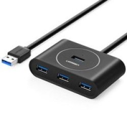 UGreen CR113 4-Port USB 3.0 Hub in Black