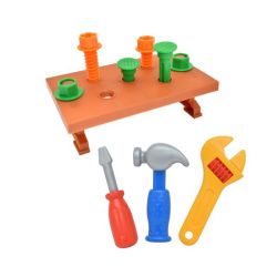 Construction Tools Set With Portable Work Bench 12 Pieces