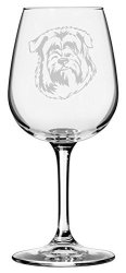 Glen Of Imaal Terrier Wicklow Dog Themed Etched 12.75OZ Libbey Wine Glass