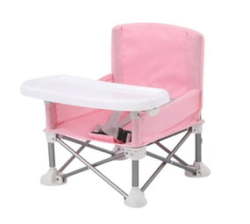 Foldable Feeding Baby Chair With Detachable Tray-pink