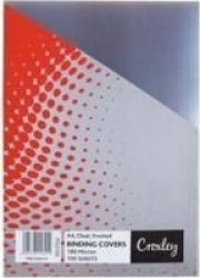 Frosted A4 Binding Covers - Clear 100 Pack