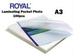 Laminating Pockets A3 Size 100PCS Per Pack Retail Packaging No Warranty Features:-stock Code ZU013625-FE-BARCODE: 6002417008048-SIZE: 303 X 426MM-QUANTITY: 100PCS Per Pack