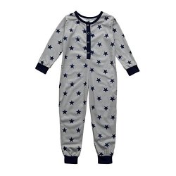 Winsummer Toddler Baby Kid Long Sleeve Star Printed Rompers Jumpsuit Tops Pyjamas Family Nightwear Parent-child Matching Clothes Kid 1T