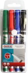 Parrot Whiteboard Marker Slimline Pack Of 4