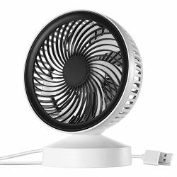 Omorc Small Desk Fan 2-IN-1 USB Fan Quiet Cooling Desktop Fan For Office Home Study Car Travel USB Desk Fan With 7 Blades Safe