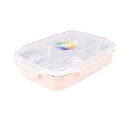 Hbwz Insulation Lunch Box Compartment Sealed Leakproof 304 Stainless Steel Pp Material Can Be Used Microwave Oven Heating Safe And Healthy Student Lunch Box Pink