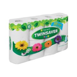 Toilet Roll 1 Ply White 8 Pack