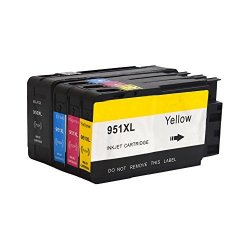 PG-Ink 4 Pack 950XL 951XL High Yield Black Cyan Magenta Yellow Ink Cartridge Replacement Set For Hp Officejet Pro 8610 8620 8630