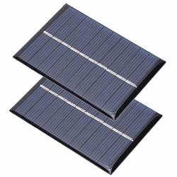 Keenso 0.6W 5V Polysilicon Solar Panel 2PCS Charging Power Board Charger For Small Power Appliances 80X55MM