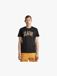 Men&apos S Raw University Black T-Shirt