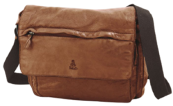 Dakar Vintage Leather 13" Messenger Bag Camel