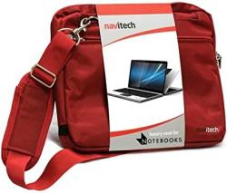 Navitech Red Premium Messenger/Carry Bag Compatible with The Lenovo ThinkPad X1 Carbon 14 Inch 6th Gen