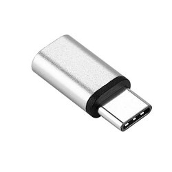 Mchoice Usb-c Type-c To Micro USB Data Charging Adapter For Samsung Galaxy S8 Silver