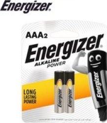 Energizer Power Alkaline Aaa Battery Pack Pack Of 2