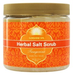 Sunshine Spa - Herbal Salt Scrub Tangerine - 23 Oz.