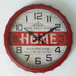 Home Sweet Home Metal Wall Clock 35