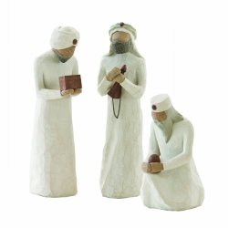 DEMDACO Willow Tree 8.5-inches The Three Wisemen For The Nativity Resin Metal