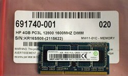 1x4GB Laptop Memory Upgrade Compatible for HP ProBook 11 G1 DDR3L 1600Mhz PC3L-12800 SODIMM 2Rx8 CL11 1.35v Notebook RAM DRAM Adamanta 4GB 