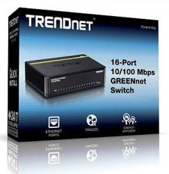 Trendnet TE100-S16DG 16-PORT 10 100MBPS Greennet Desktop Switch
