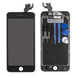 For Iphone 6S Plus Digitizer Screen Replacement Black - Ayake 5.5" Full Lcd Display Assembly With Front Facing Camera Earpiece Speaker Pre Assembled