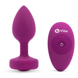 B-vibe - Vibrating Jewel Plug S m Pink Ruby
