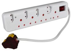Ellies High Surge Protection 8 Way Multi-plug With R30 000 Warranty