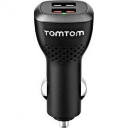 TomTom Dual Fast Car Charger - Quickly Charges 2 Devices At Once