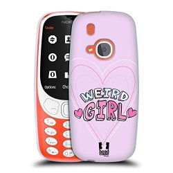 Head Case Designs Weird Girl Pastel Overlays Soft Gel Case For Nokia 3310 2017