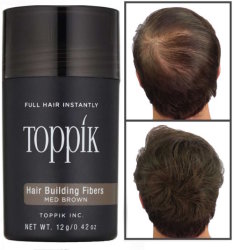 Toppik Hair Building Fibers 12g Medium Brown - The Instant Hair Loss Solution - 30 Day Supply