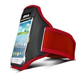 Red Case For Samsung Galaxy S5 I9600 S4 I9500 S3 I9300 Running Armband Cover Case Holder Band
