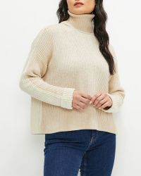 Edit Two Tone Ribbed Jumper
