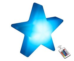 Moeye Star Shape LED Night Light Rechargeable Mood Lamp With Remote Control 16 Rgb Dimmable Color Changing Night Lights For Kids Bedroom