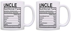 Birthday Gifts For Uncle Nutritional Facts Label Gift Ideas For Uncle 2 Pack Gift Coffee Mugs Tea Cups White