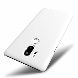 Sleo LG G7 Case LG G7 Thinq Case - Rubberized Hard PC Back Case Cover For LG G7 LG G7 Thinq Phone - White