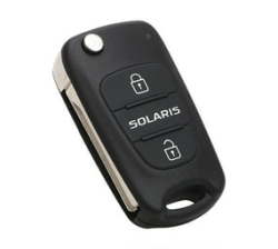 Hyundai Solaris - 3 Button Replacement Car Flip Folding Key Shell
