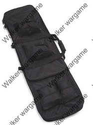 Tactical 115cm Dual Rifle Carrying Bag Carry Case - Swat Black