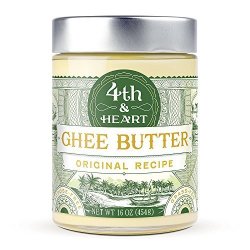Original Grass-fed Ghee By 4TH & Heart 16 Ounce Pasture Raised Non-gmo Lactose Free Certified Paleo