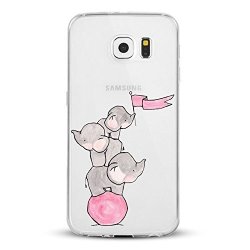 Samsung Galaxy S7 Edge Case Transparent Clear Cute Qissy Tpu Rabbit Elephant Strawberry Balloon Soft Cover Shockproof Case For Girls . 7