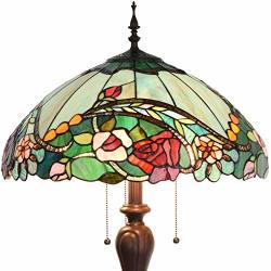 antique stained glass floor lamp