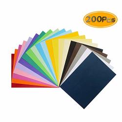 Uplama Double Sided Lightweight Construction Paper Neon Colored Paper Pads Multicolored Construction Paper Craft Paper Printing Paper And Copy Paper 70GSM A4 20 Assorted