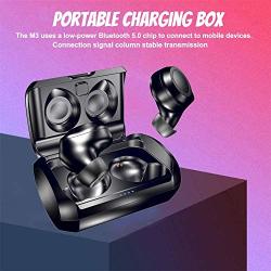 Wireless Stereo Bluetooth M3 5.0 Touch Digital Display Charging Bin MINI Invisible Sports Headphones True Wireless Earbuds Headphones With Deep Bass Stereo Sound Bluetooth