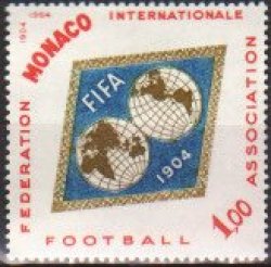 Monaco Fifa 1964 International Football Association Unmounted Mint 601 Complete Set