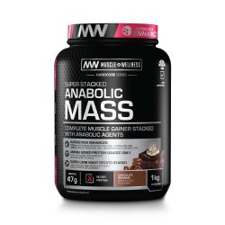 Muscle Wellness Hardcore Anabolic Mass 4kg - 16 Servings - Superstacked Mass Gainer Chocolate