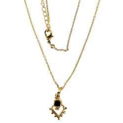 Women's Black Onyx Necklace Sotran Dekorativ