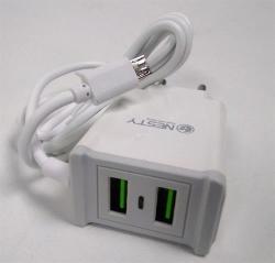 Nesty GRTA006 Dual USB Port Wall Charger And