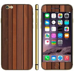 Wood Texture Mobile Phone Decal Stickers For Iphone 6 & 6s