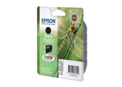 Epson - Ink - T0821 - Black - Dragonfly - Stylus Photo R270 290 390 RX590 610 690 T50 T59 Replaced C13T08214A10