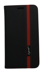 Scoop Executive Folio For Samsung A3 - Black & Red